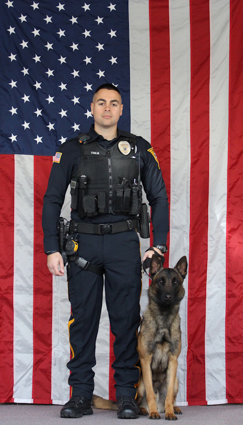 Ptl Foglia and K9 Hollywood